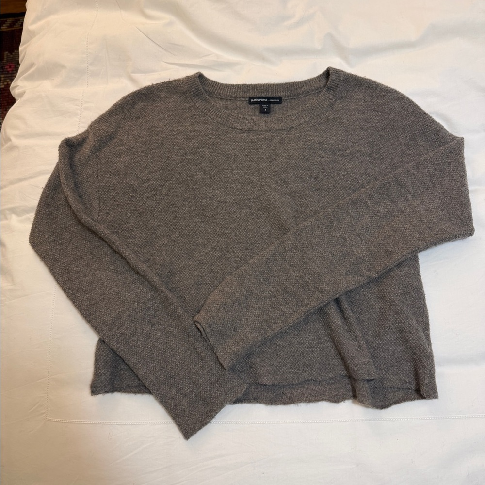 James Perse Taupe Knit Top